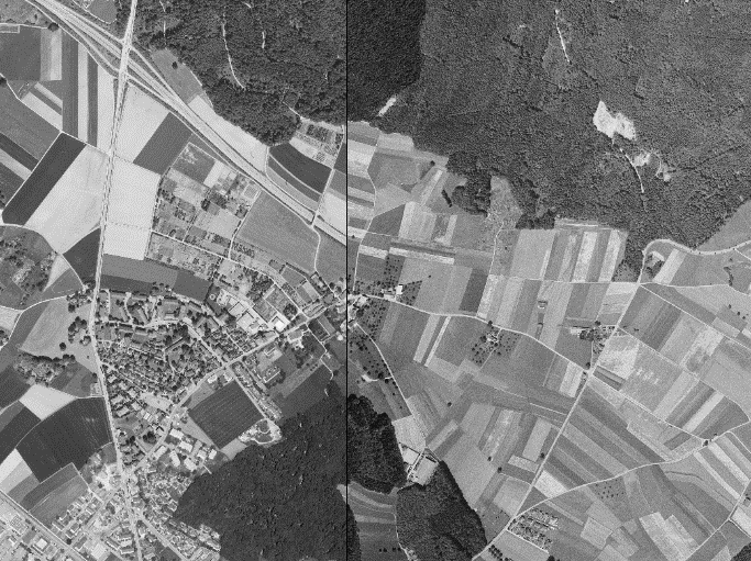 Historische Luftbilder Uster