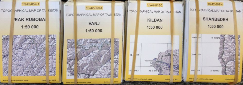 Atlaskartenserien Pamir für Forstmanagement