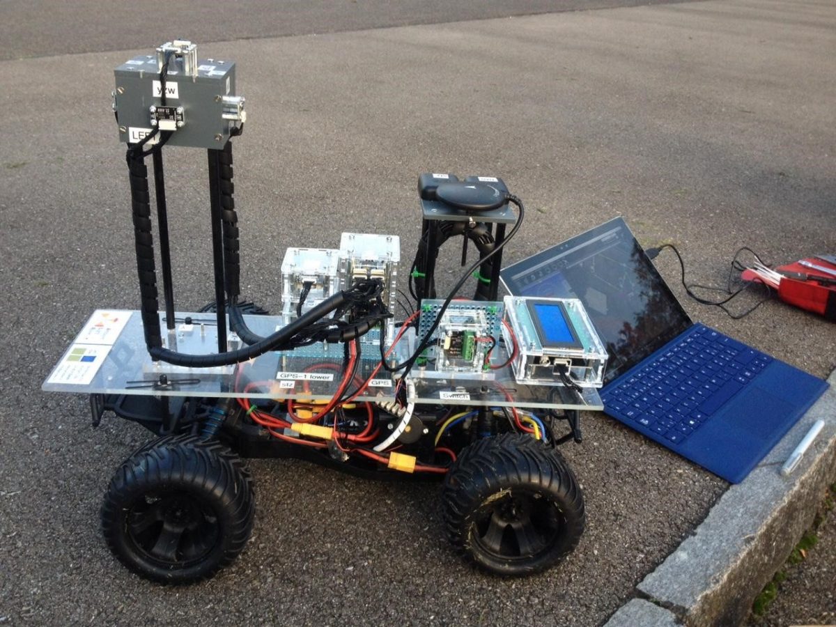 Autonomer Rover und Prototyp MovingSensors Messkopf